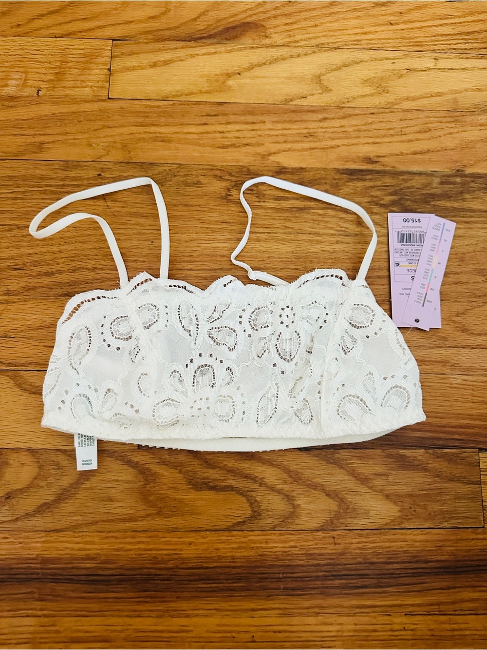 Wild Fable Broderie White Bralette